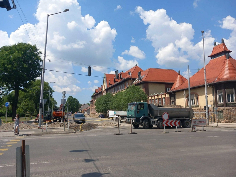Út lezárva – augusztus végéig / Fotó: Hraskó István