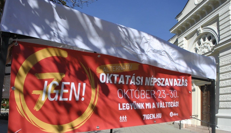 7IGEN-es alternatív oktatási népszavazás Kecskeméten / Fotó: kecsup.hu