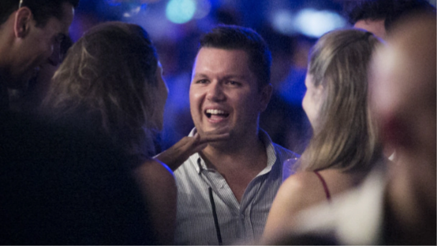 Matolcsy Ádám a Sziget VIP-ben (2017). Fotó: Botos Tamás/444