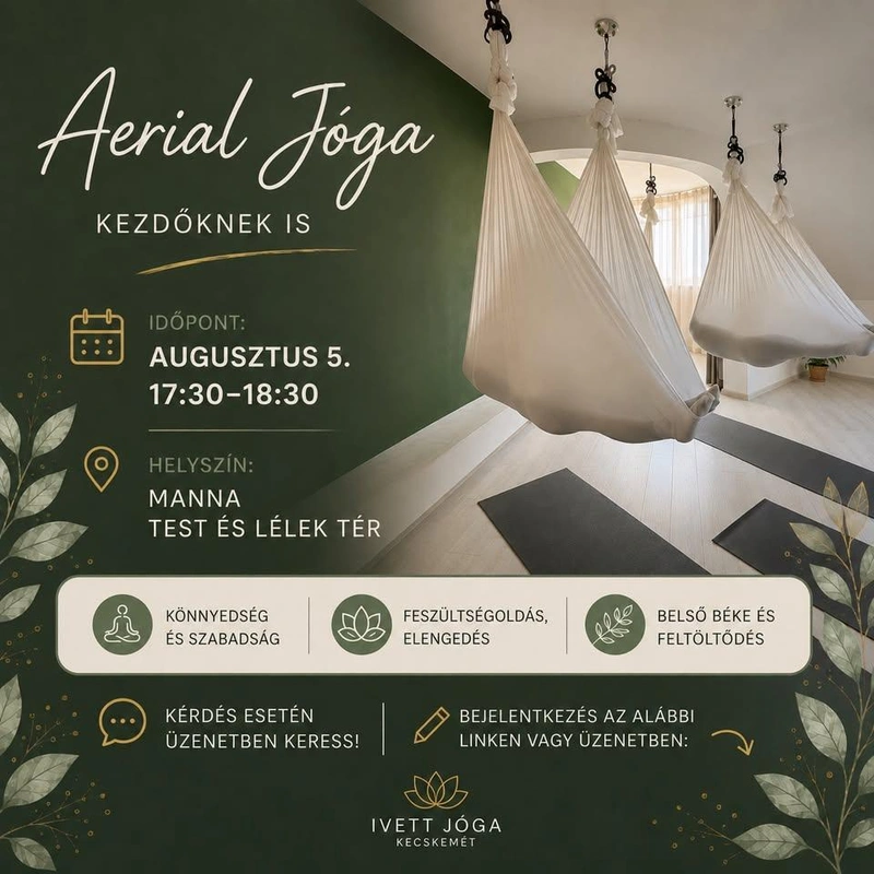🌿 Aerial jóga – Kecskemét