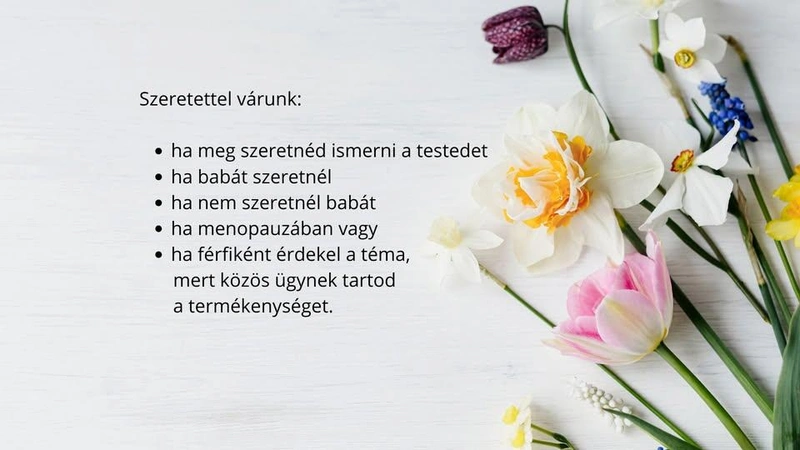 Női termékenységtudat előadás Kecskeméten