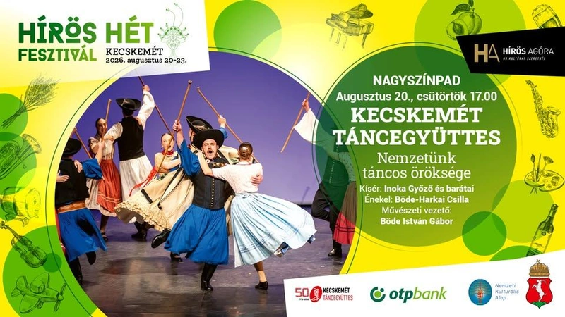 Kecskemét Táncegyüttes - Nemzetünk táncos öröksége | HÍRÖS HÉT FESZTIVÁL 2026