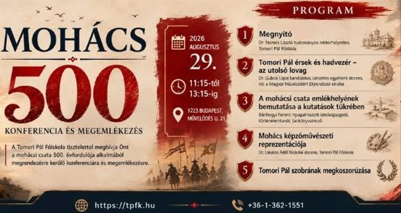 MOHÁCS 500 Konferencia és megemlékezés