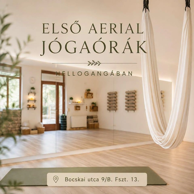 Első Aerial jógaórák a HelloGangában!