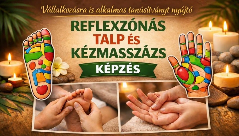 2in1 Reflexzónás és relax TALP ÉS KÉZMASSZÁZS KÉPZÉS egyben Szegeden ( hivatalos felnőttképzés)