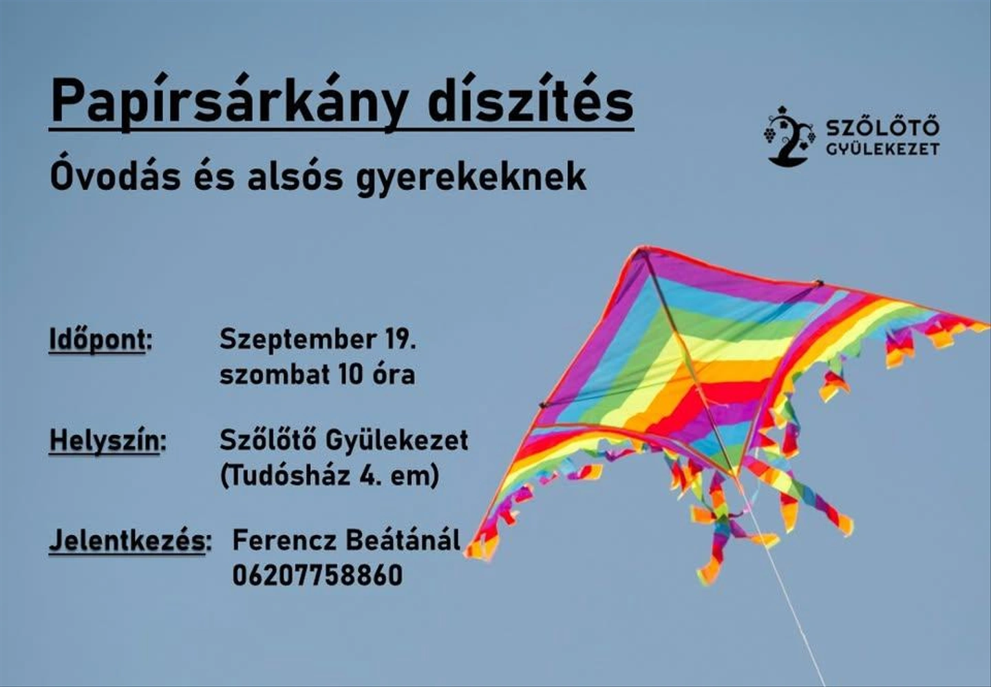Kézműves foglalkozás