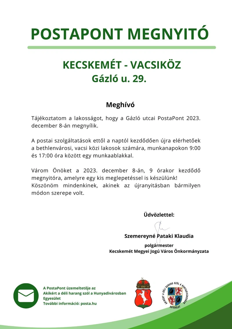 Forrás: Szívvel a Vacsiközért Egyesület facebook-oldala