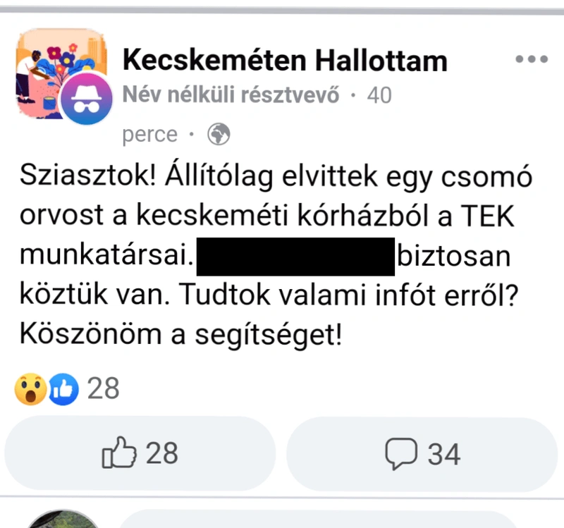 Forrás: Facebook