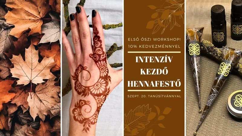 BETELT!_Őszi workshopok 🍂 Intenzív Kezdő Hennafestő