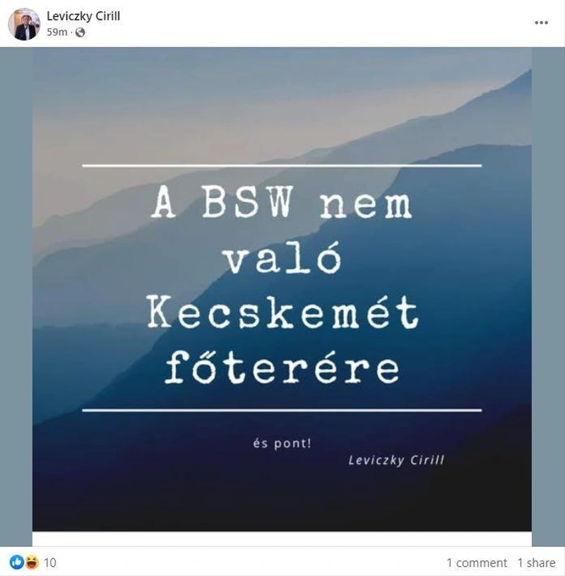Fotó: Leviczky Cirill Facebook oldala)