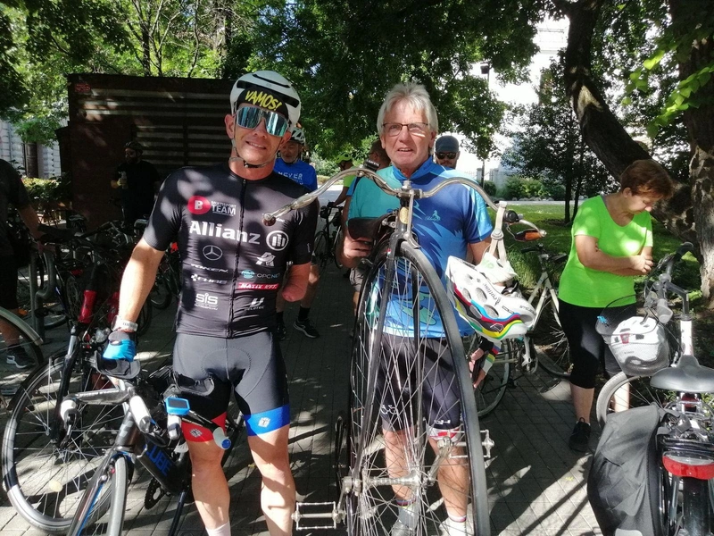 Boronkay Péter, többszörös paratriatlon világbajnok, és Halápi Sándor, kétszeres velocipéd világbajnok / Fotó: KecsUP Hírek