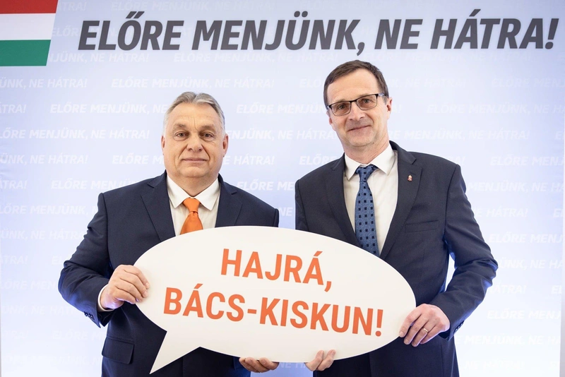 Orbán Viktor és Szeberényi Gyula Tamás / Fotó: Szeberényi Gyula Tamás Facebook (2022. február 21.)