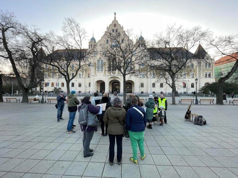 A szülők februári 15-ei tiltakozása az óvoda bezárása ellen / Fotó: KecsUP