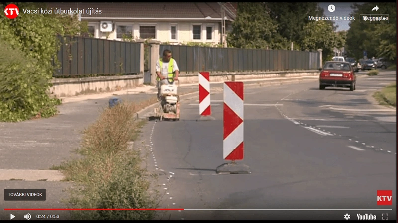 Képkivágás a KTV híradójából