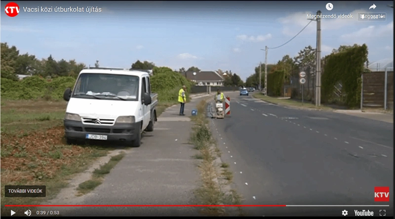 Képkivágás a KTV híradójából