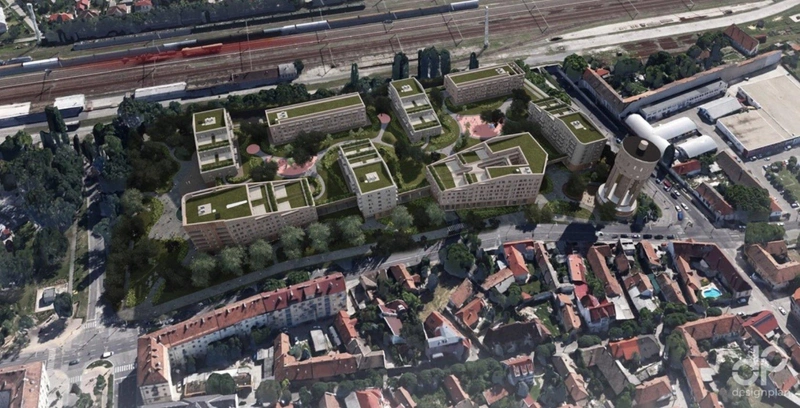 Forrás: Aegopolis lakópark telepítési tanulmányterve, Design Plan Zrt.