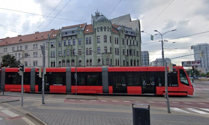 A Šafárik tér Pozsonyban / forrás: Google Earth
