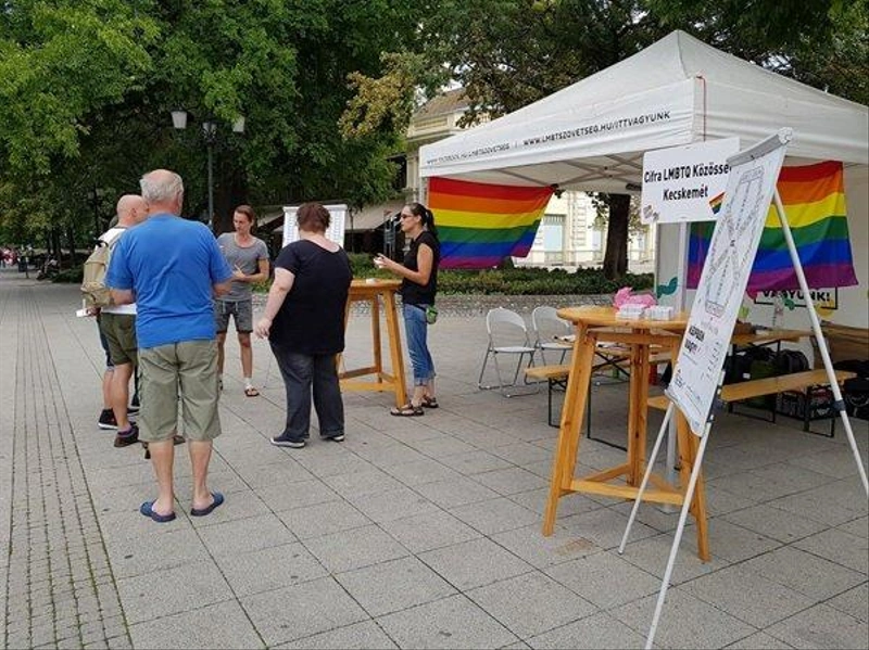 A láthatóság, az érzékenyítés és a közösségteremtés a kecskeméti Cifra-LMBTQ Közösség legfőbb célja. Fotó: Cifra-LMBTQ Közösség