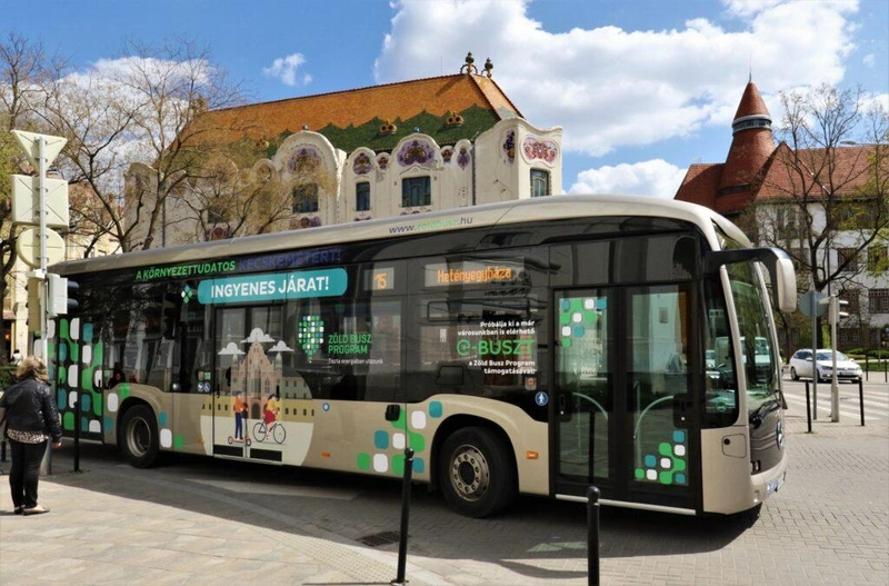 Elektromos busz Kecskeméten – úgy tűnik, nem ezekre fognak szavazni / Fotó: Kecskeméti Közlekedési Központ Kft. Fb-oldala