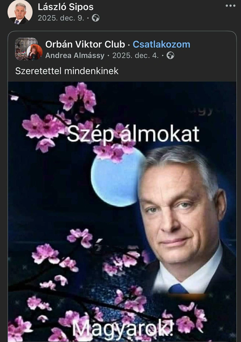 Fotó: Képernyőkivágás, Sipos László Facebook