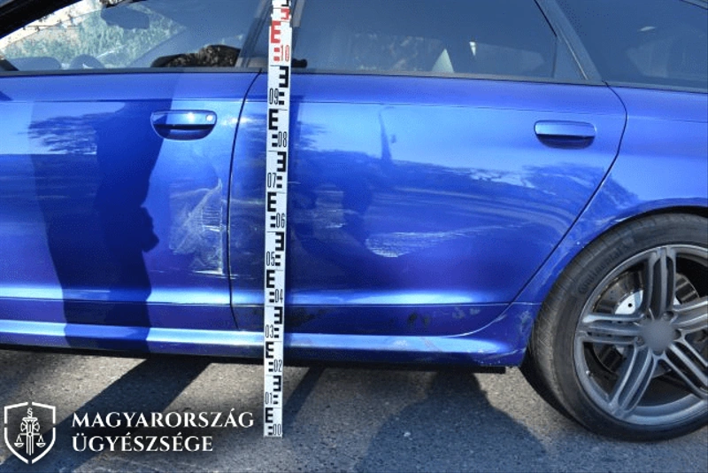 A vétkes sofőr autója is sérült / Fotó: fotó: Bács-Kiskun Vármegyei Főügyészség