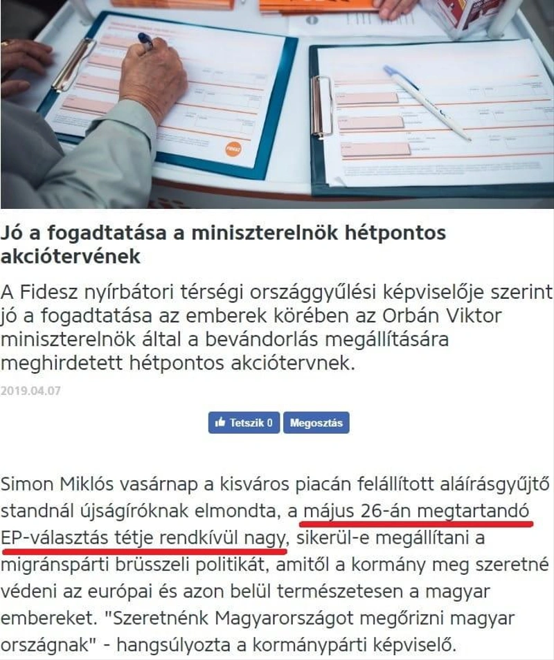 Képkivágás a fidesz.hu oldalról