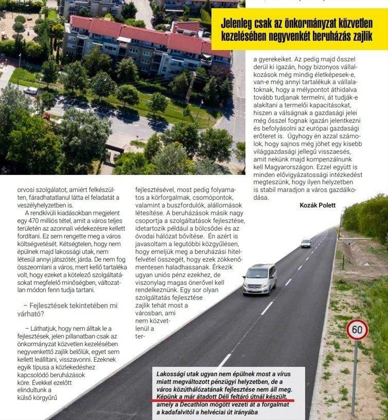 képkivágás a Hírös Gazdaságból