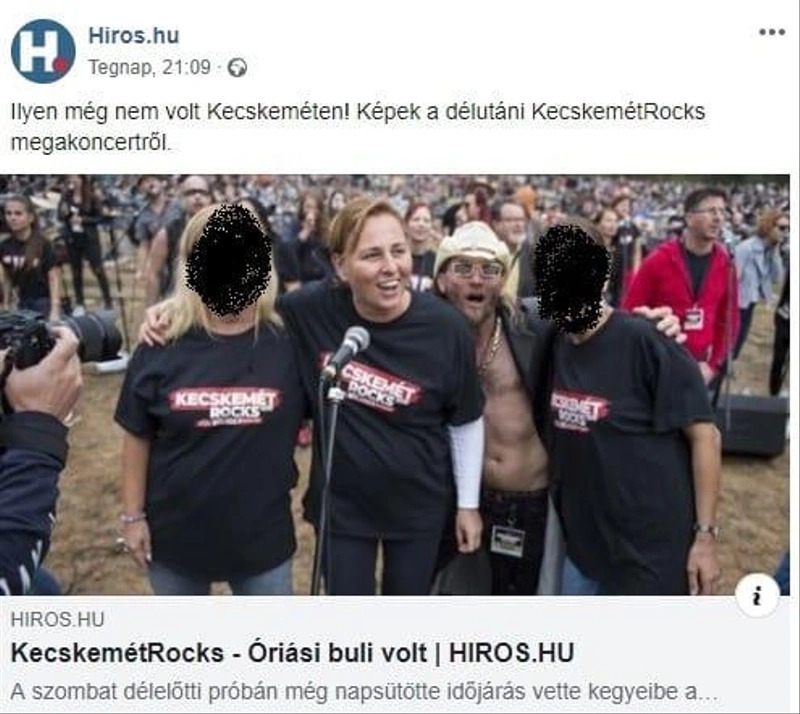 A kitakarást mi csináltuk