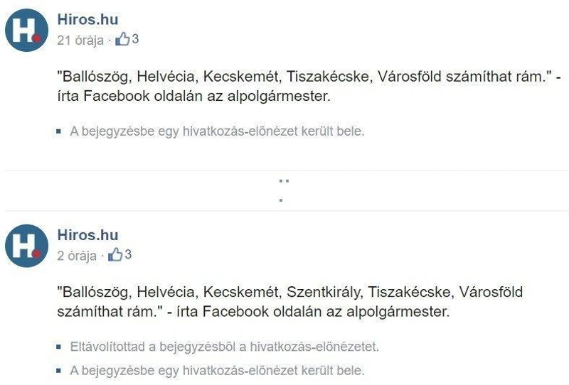 Facebook/Hiros.hu