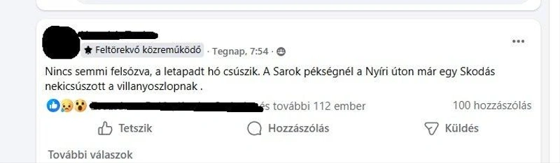 Forrás: Sebességmérés/Útinform