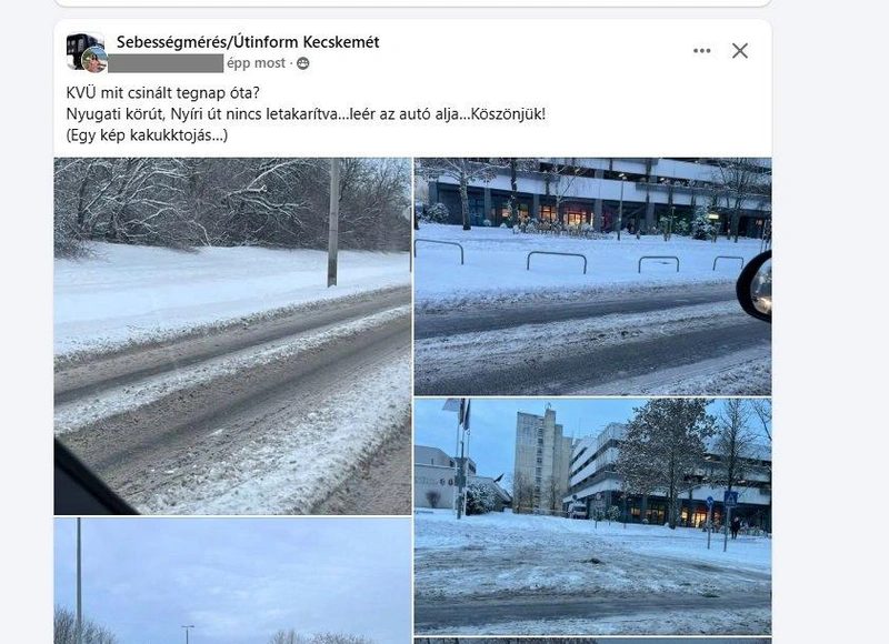 Forrás: Sebességmérés/Útinform Kecskemét Facebook-csoport