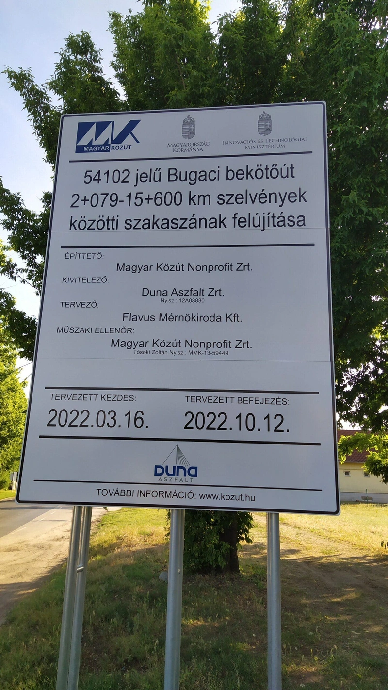 A bekötőutat a Duna Aszfalt kivitelezi / Fotó: Dabis Tibor