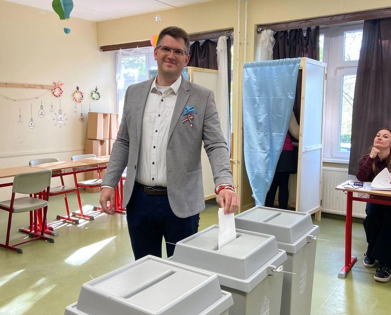 Papp Géza Dávid, az MKKP 01. választókerületének országgyűlési képviselőjelöltje / Fotó: Latyák Balázs / KecsUP Hírek