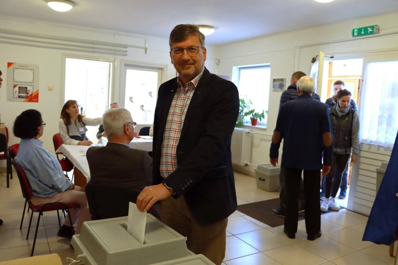 Molnár János, a Tisza Párt jelöltje / Fotó: Hraskó István