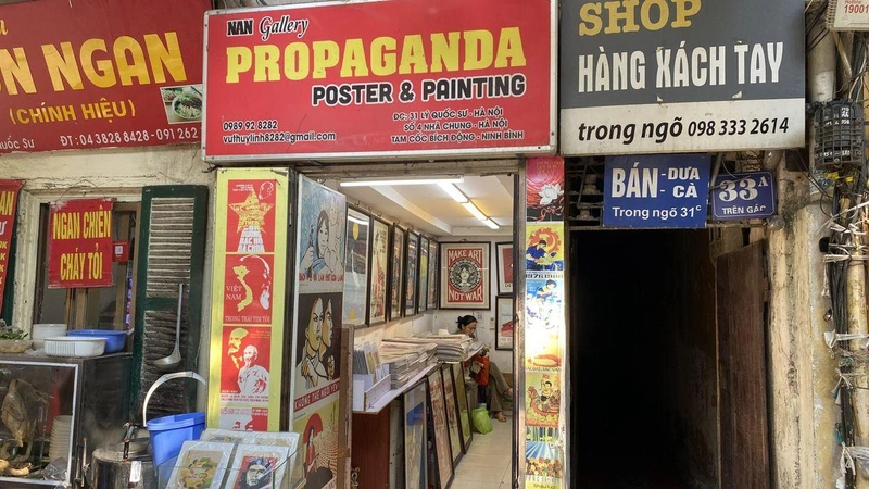 Propaganda boltok Hanoiban / Fotó: Falusi Norbert