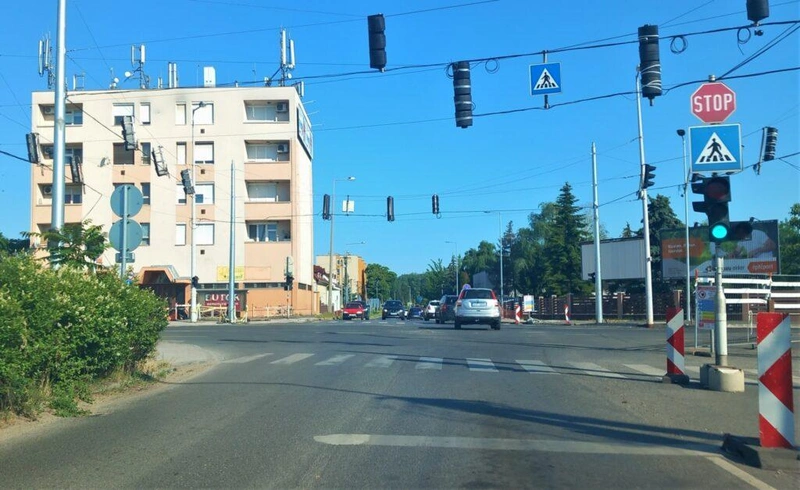 A Vízmű utcai csomópont minden irányból megközelíthetetlen lesz / Fotó: Hraskó István