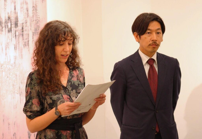 Cserhalmi Luca esztéta és Ozaki Takeshi