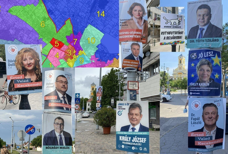 Választási küzdelem Kecskeméten 2024-ben / Fotó: KecsUP