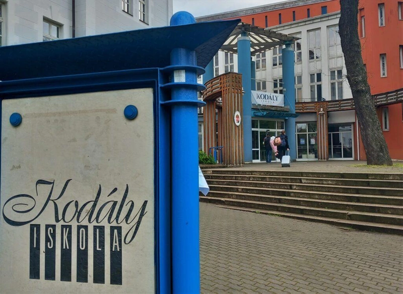 A Kodály Iskola pedagógusainak egy része tavaly októberben is csatlakozott a sztrájkhoz / Fotó: Hraskó István