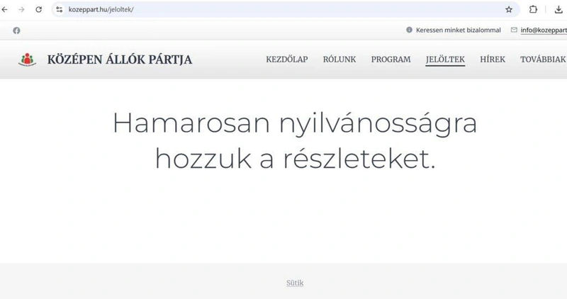 Képernyőfotó: kozeppart.hu