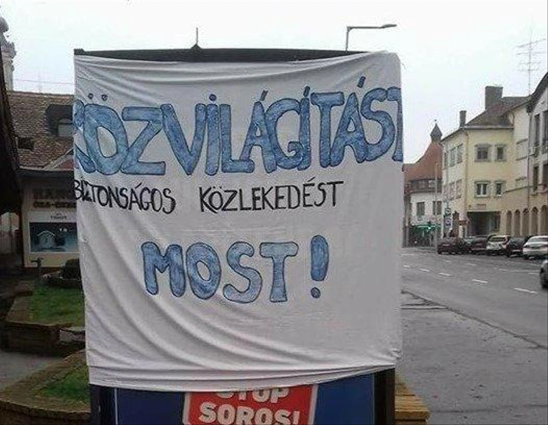 Biztonságos közlekedésért tiltakoztak a kecskemétiek – 2018. február / Fotó: olvasói fotó