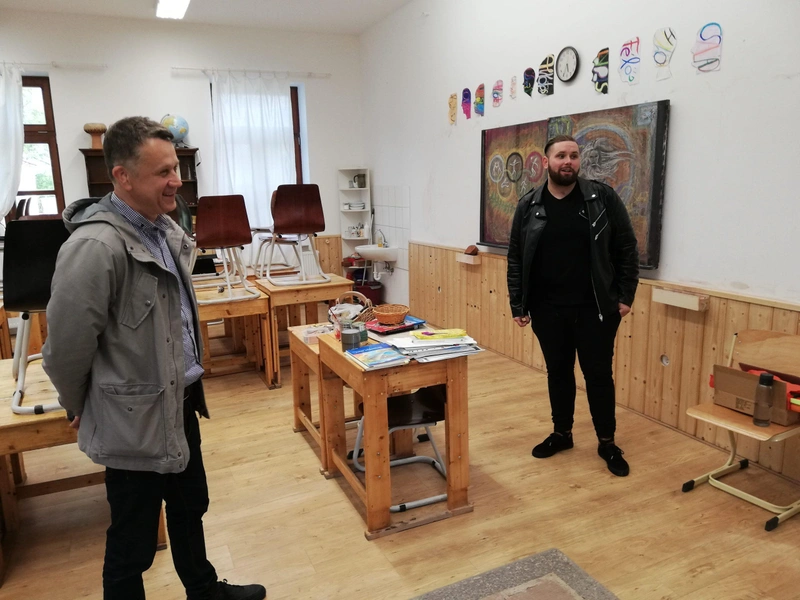 Lévai Zoltán, a Gyermekkert Kecskeméti Waldorf Egyesület elnöke / Fotó: kecsup.hu