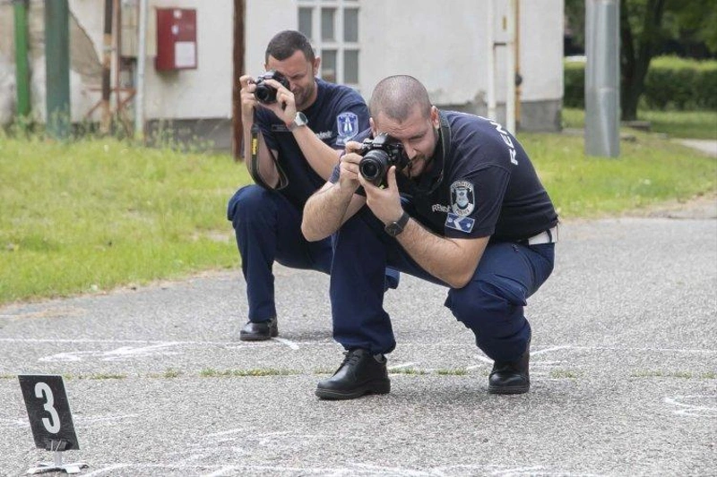 Baleseti helyszínelők versenye / Fotó: Police.hu