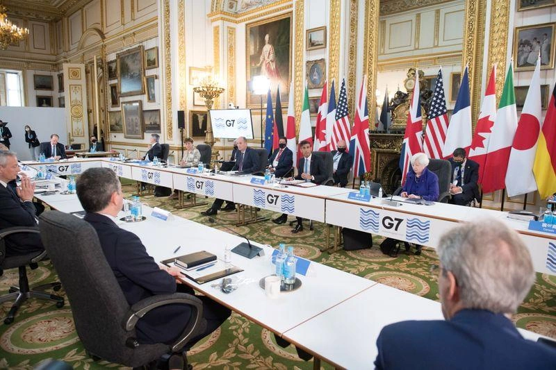 G7-ek tanácskozása a globális minimumadóról / Fotó: Reuters