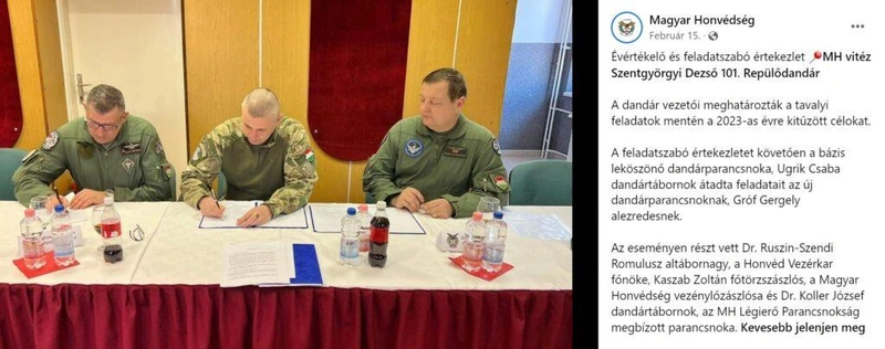 Itt egyelőre maradhatott a hír / Magyar Honvédség Fb-oldala