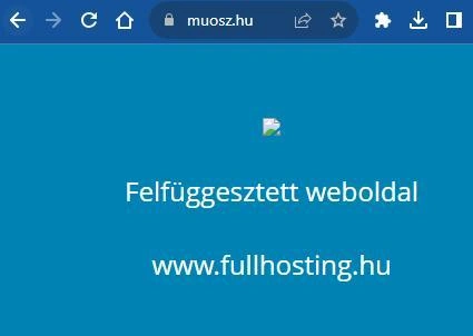 Jelenleg nem elérhető a MUOSZ weboldala sem.