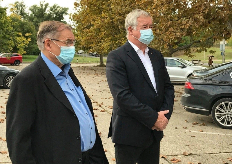 Lezsák Sándor fideszes képviselő és Nemesi Pál kormánybiztos