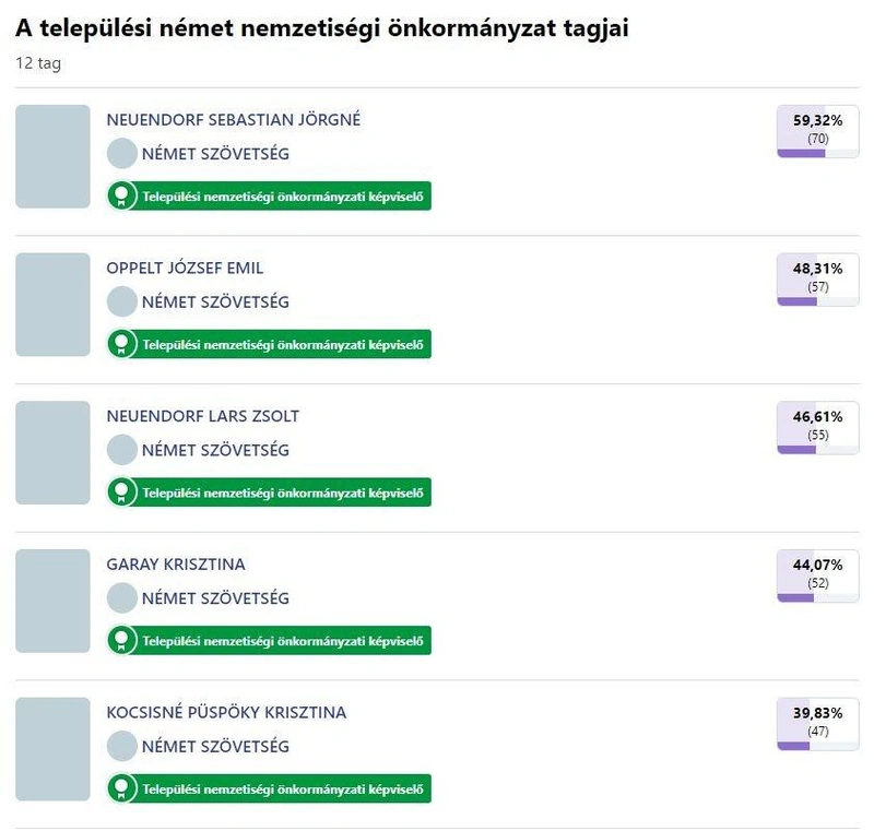A kecskeméti német önkormányzati választás eredménye 2024-ben / valasztas.hu