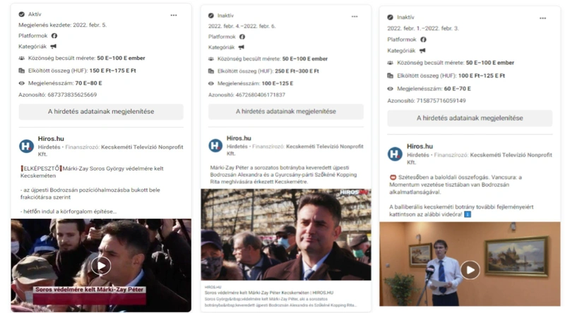 Facebook/Hiros.hu hirdetéstár (képkivágás(