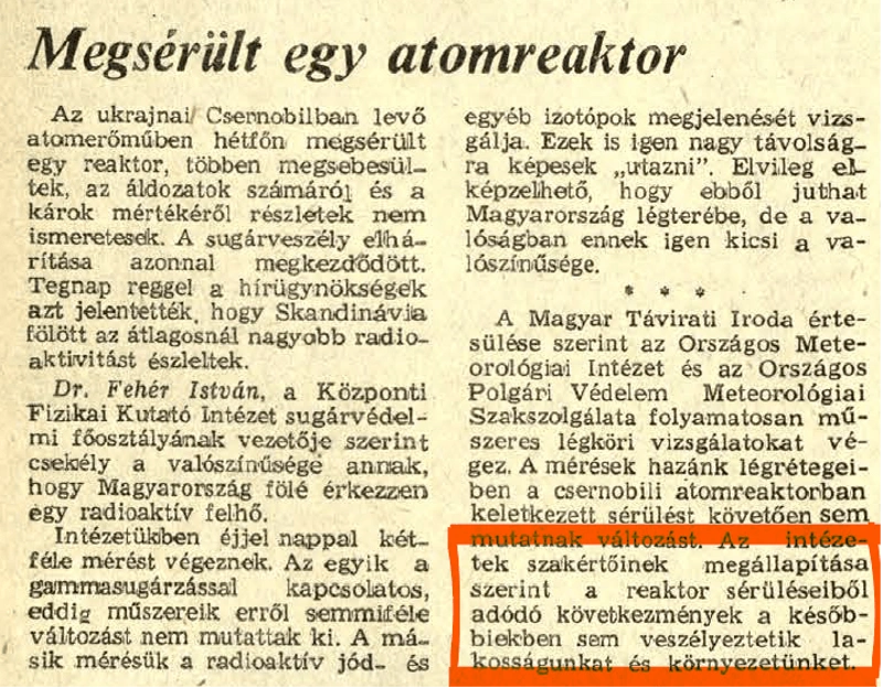Petőfi Népe 1986. április 30. / Forrás: https://library.hungaricana.hu/